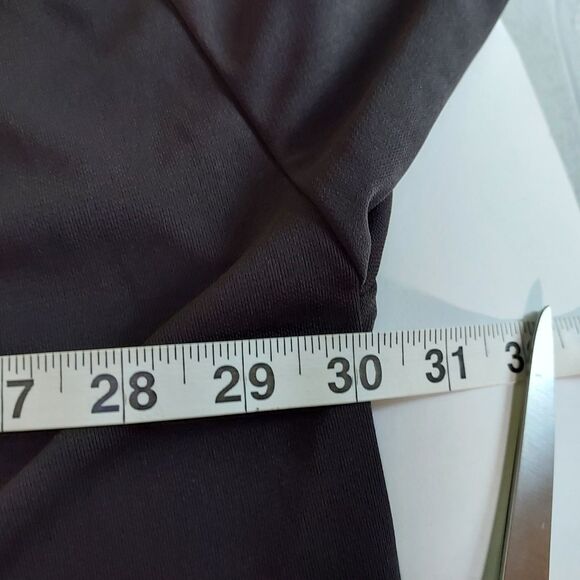 Elizabeth and James Button Front Tunic Dress Black Long Sleeve Size 2X Ruffle - Picture 12 of 14